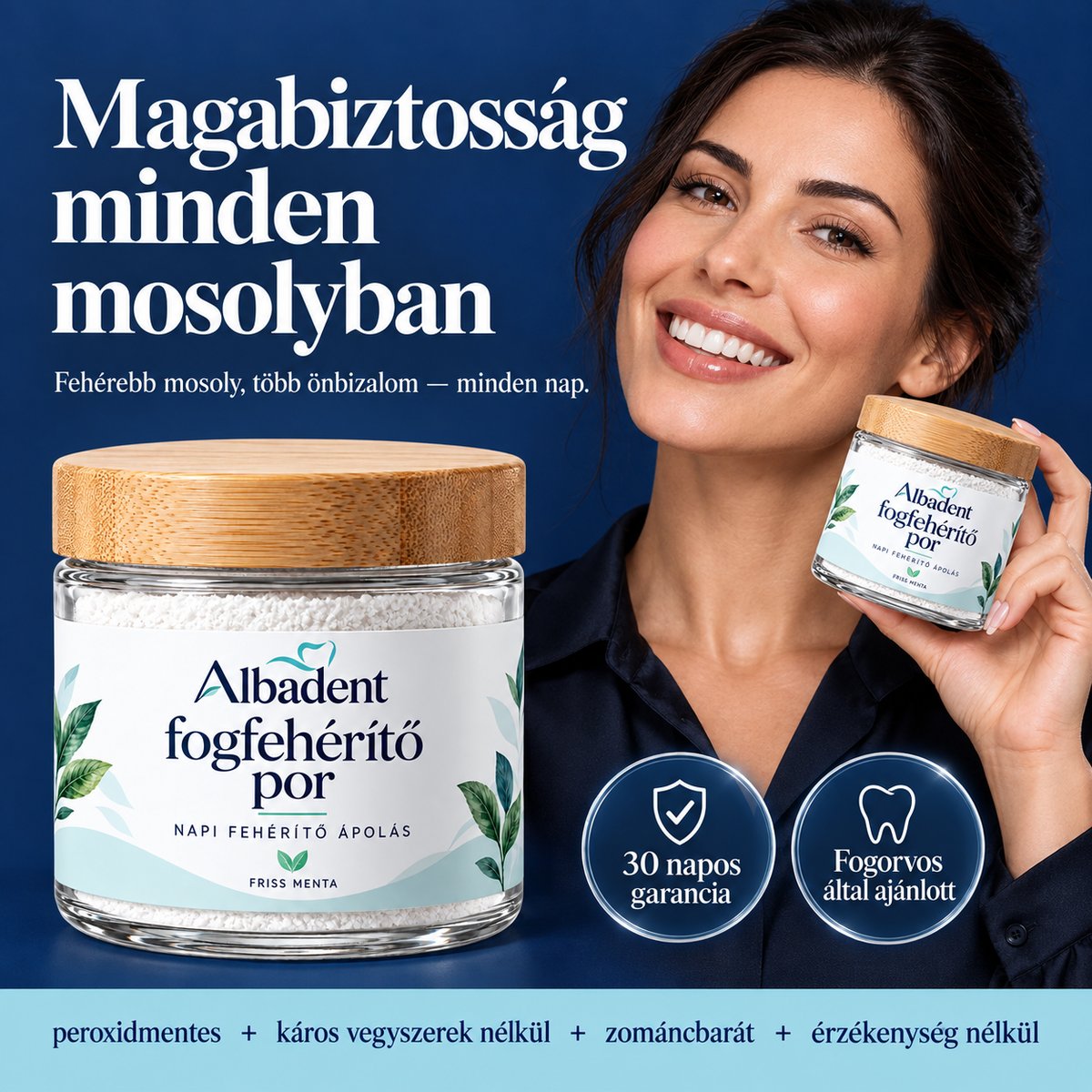 Fogfehérítő por